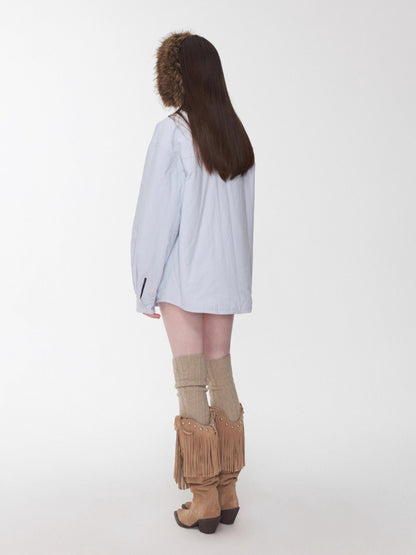 Reversible Eco-friendly Fleece Pom-pom Ear Muffs
