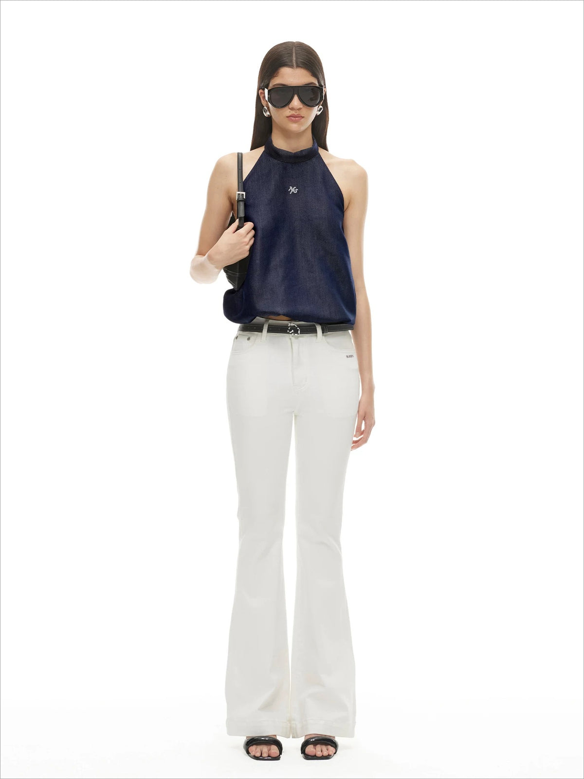 Bubble Hem Denim Camisole