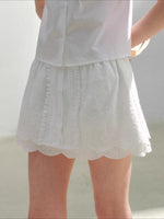 White Embroidered Shirt & Skirt Set