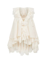 Ruffle V-Neck Sleeveless Blouse