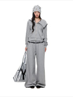 Hooded Fleece Sweatshirt & Pants Set