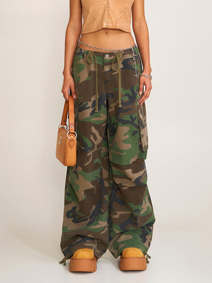 Compass Retro Camo Para Pants Desert Camouflage