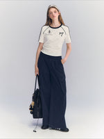 Contrast Drawstring Tee