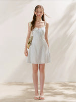 Embroidered Cotton Cami Dress