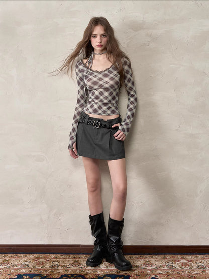 Black Braided Logo Belt