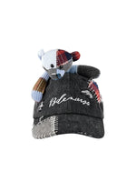 Plaid Patch  Denim Cap