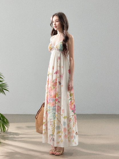 Floral Chiffon Slip Dress