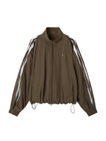 Side Zip Stand Collar Jacket