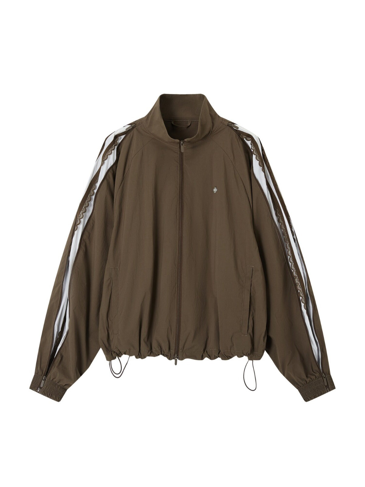 Side Zip Stand Collar Jacket