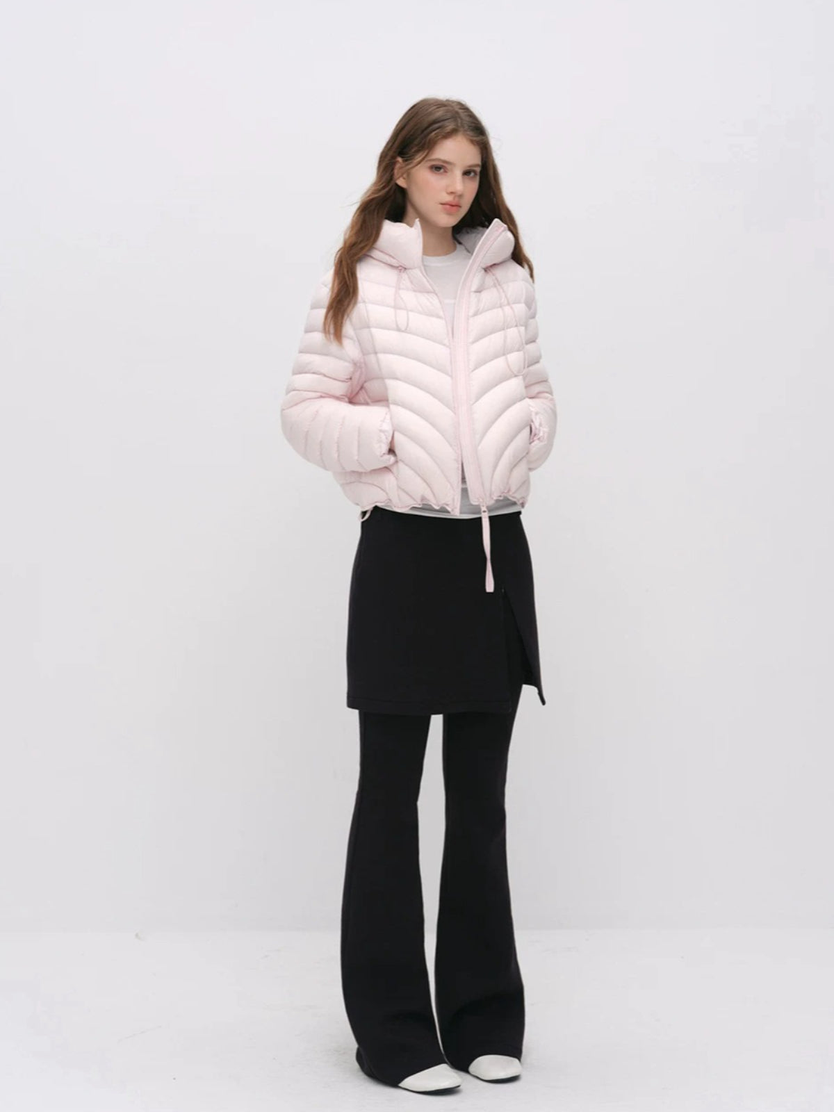 Quilted Hooded Light Down