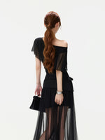 Sheer Tulle Maxi Skirt