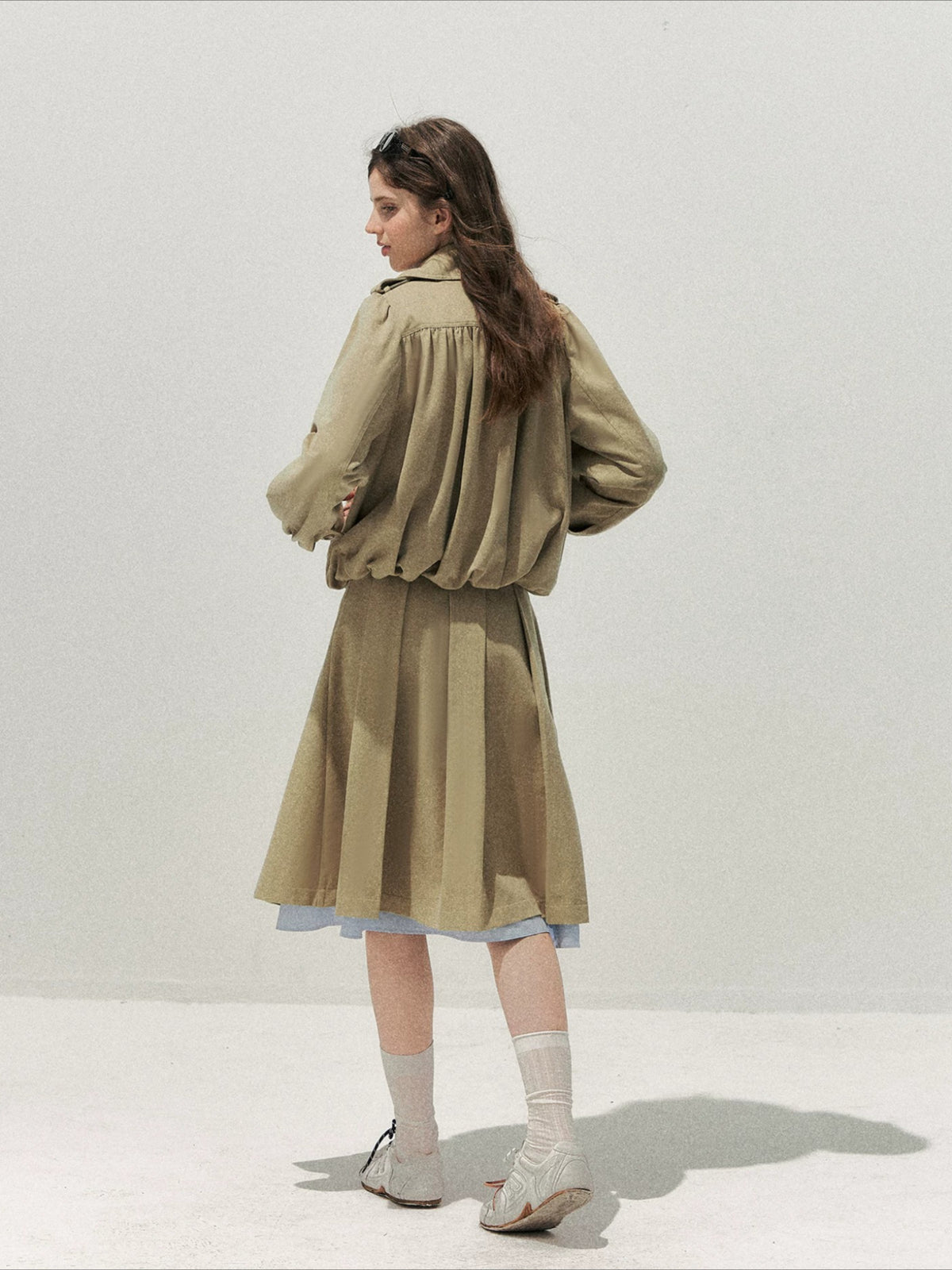 Peter Pan Trench Skirt Set