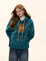 Pony Embroidery Fleece Hoodie