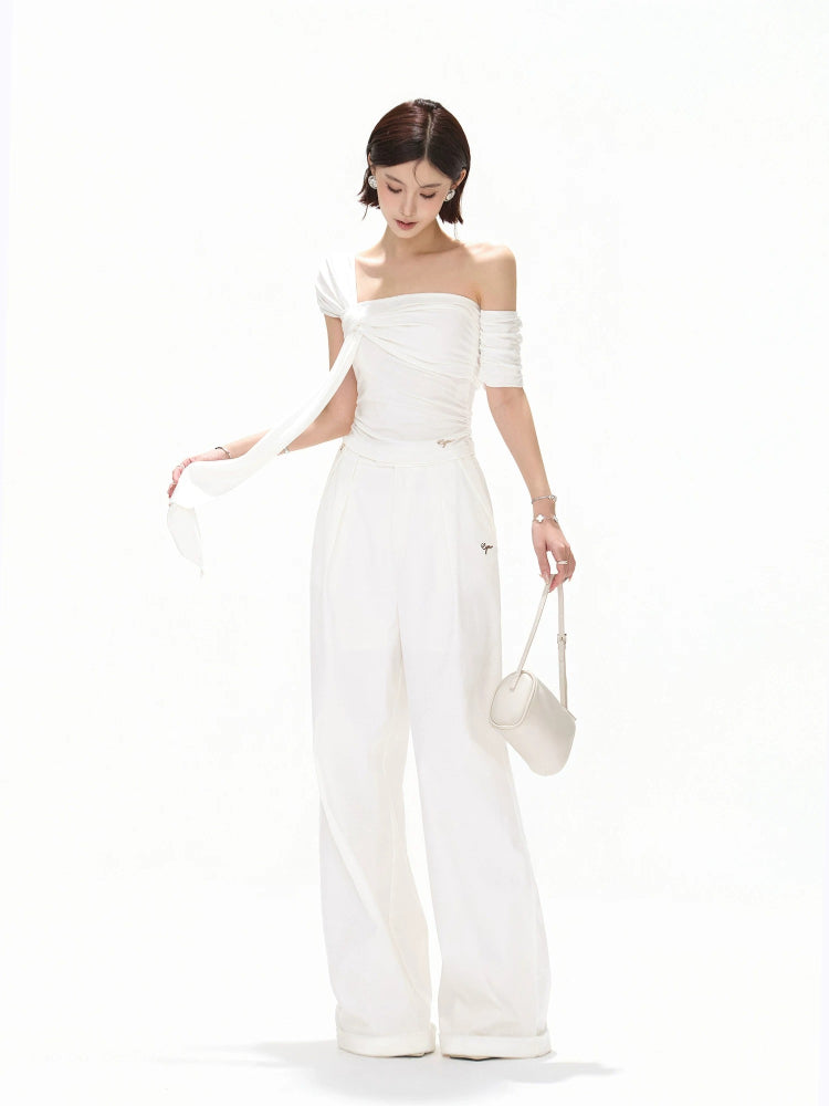 Asymmetric Twist Knit Top