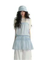 Lace Slip Dress Tee Set