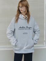 College Embroidered Cotton Hoodie