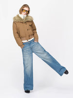 Oversized Fur Collar Down Jacket