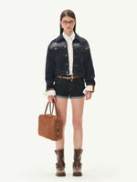 Double Placket Denim Jacket