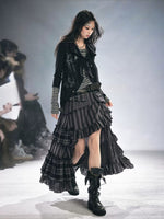 Punk Layered Knit Top