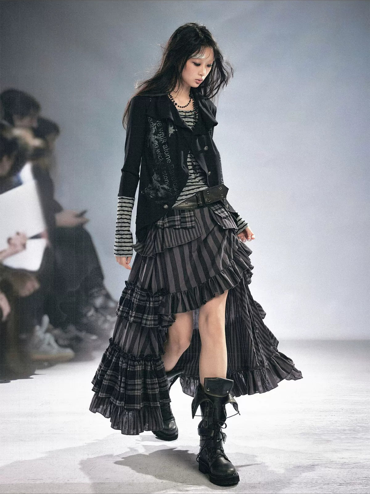 Punk Layered Knit Top