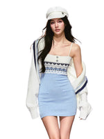 Fair Isle Knit Dress Set