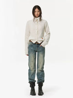 Frost Knit Cable Cardigan Sweater