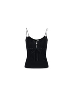 Button Lyocell Knit Tank Top