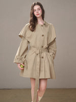 Comfy Chestnut Trench Coat
