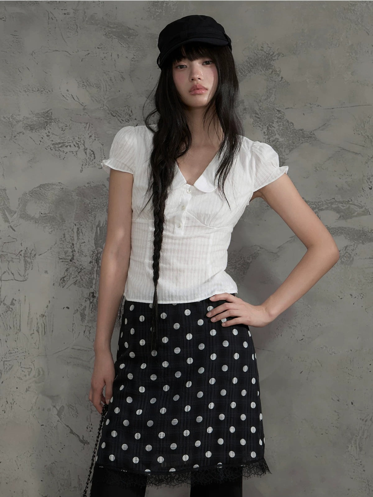 Textured Doll Collar Top