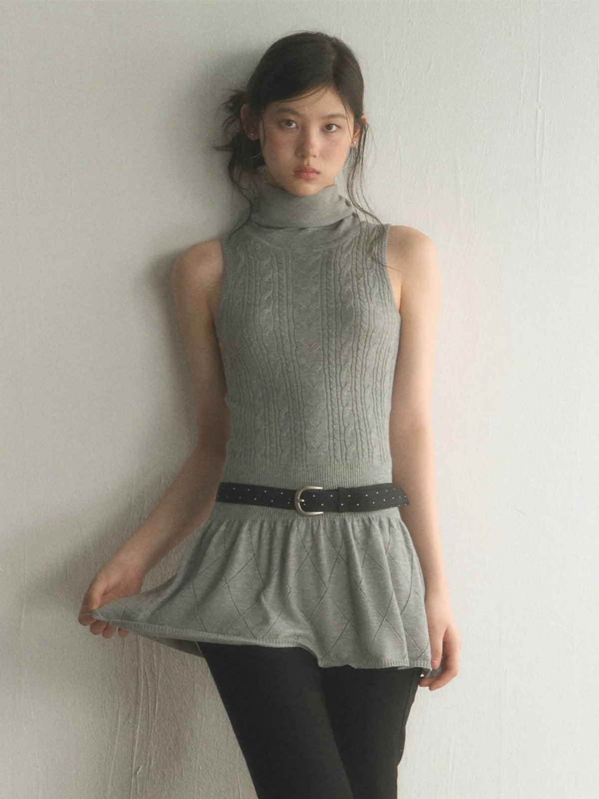 Cable Knit Mini Dress