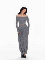 Tencel Wool Lace Waist Knit Dress