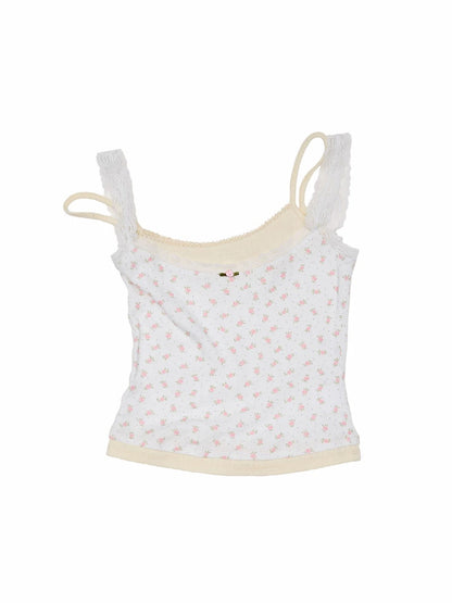 Asymmetric Lace Cami Top