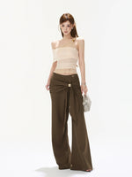 Beaded One-Shoulder Top