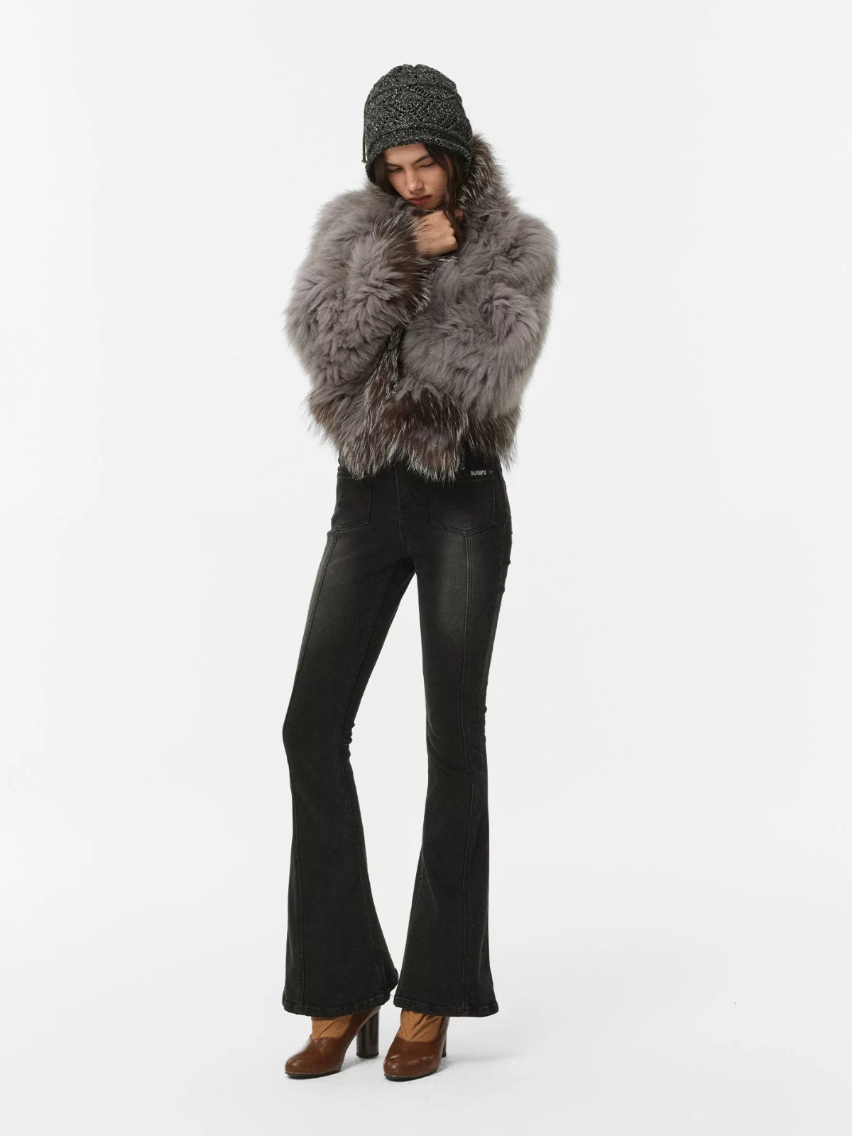 Vintage Washed High Rise Bootcut Jeans