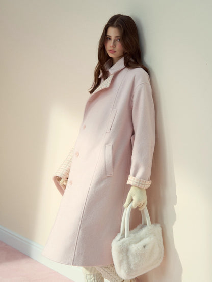 Pink &amp; Brown &quot;Berlin Avenue&quot; Plaid Coat