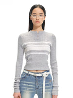 Bayside Stripe Knit Cardigan