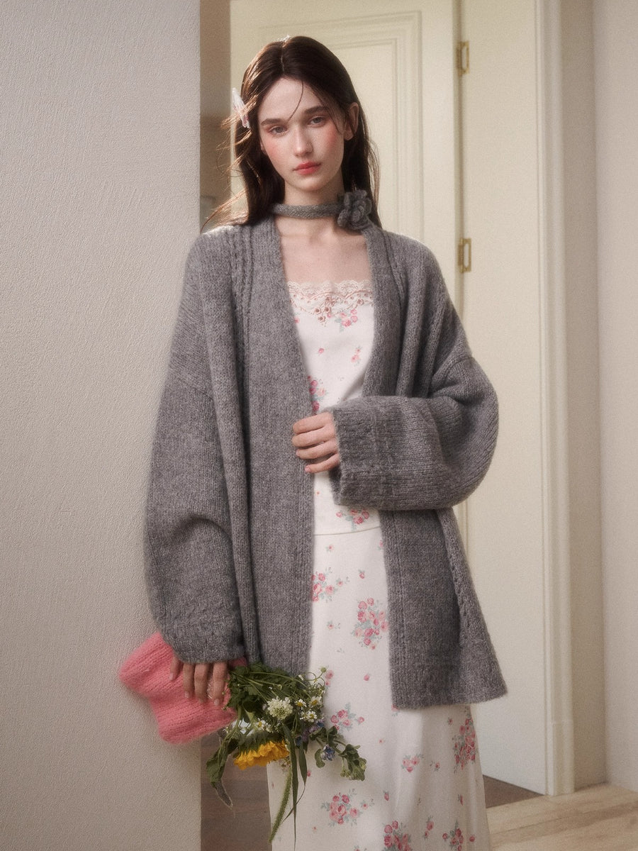 Cosagach Air Mohair Knit Cardigan