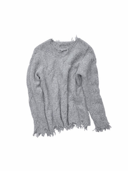 Cable Wool Brushed Sweater