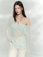 Sheer Knit Cover Top