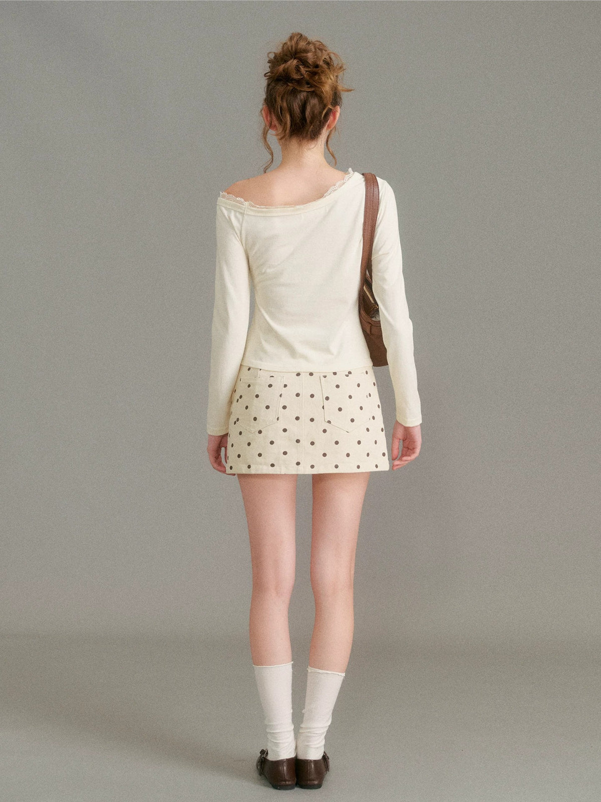 Puppy Print Lace Top