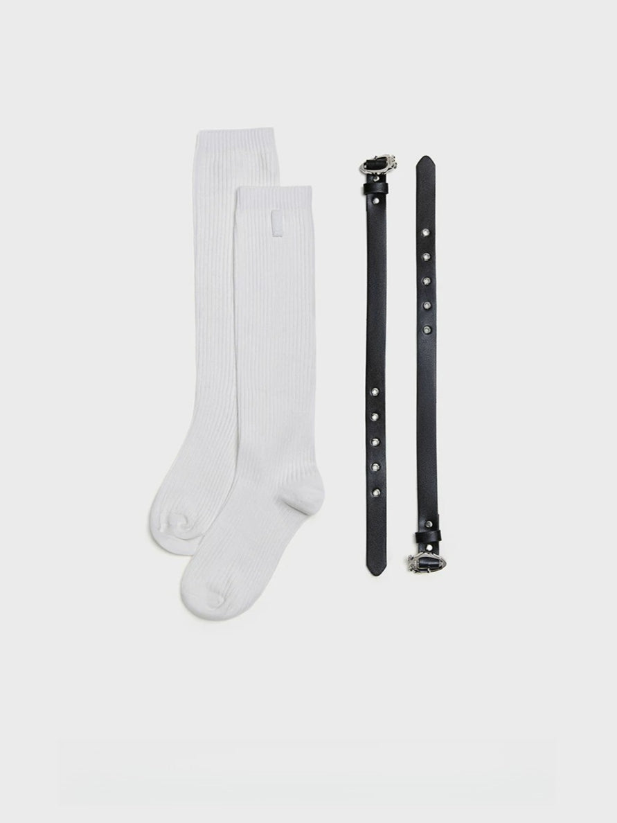 Knit Belt Leg Warmers