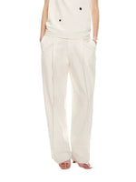 Pleated Cuff Straight Pants