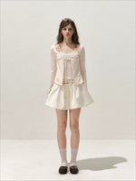 Lace Layered Tie Top