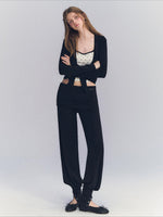 Foldover Straight Pants