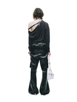 Punk Buckle Asymmetric Tee