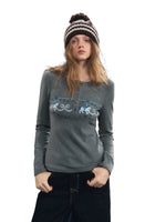 Carousel Print Plush Top