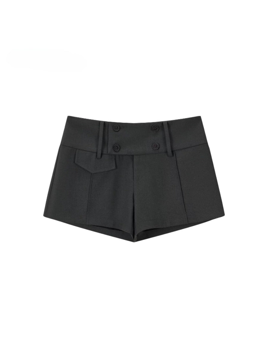 Double Button Tailored Shorts