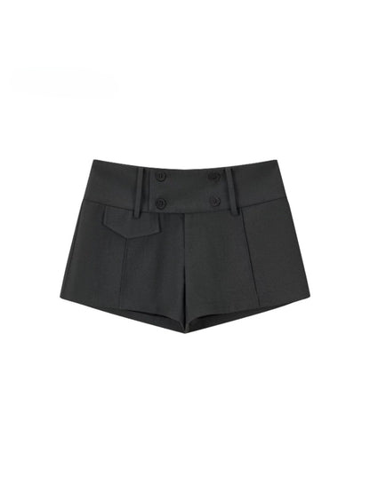 Double Button Tailored Shorts