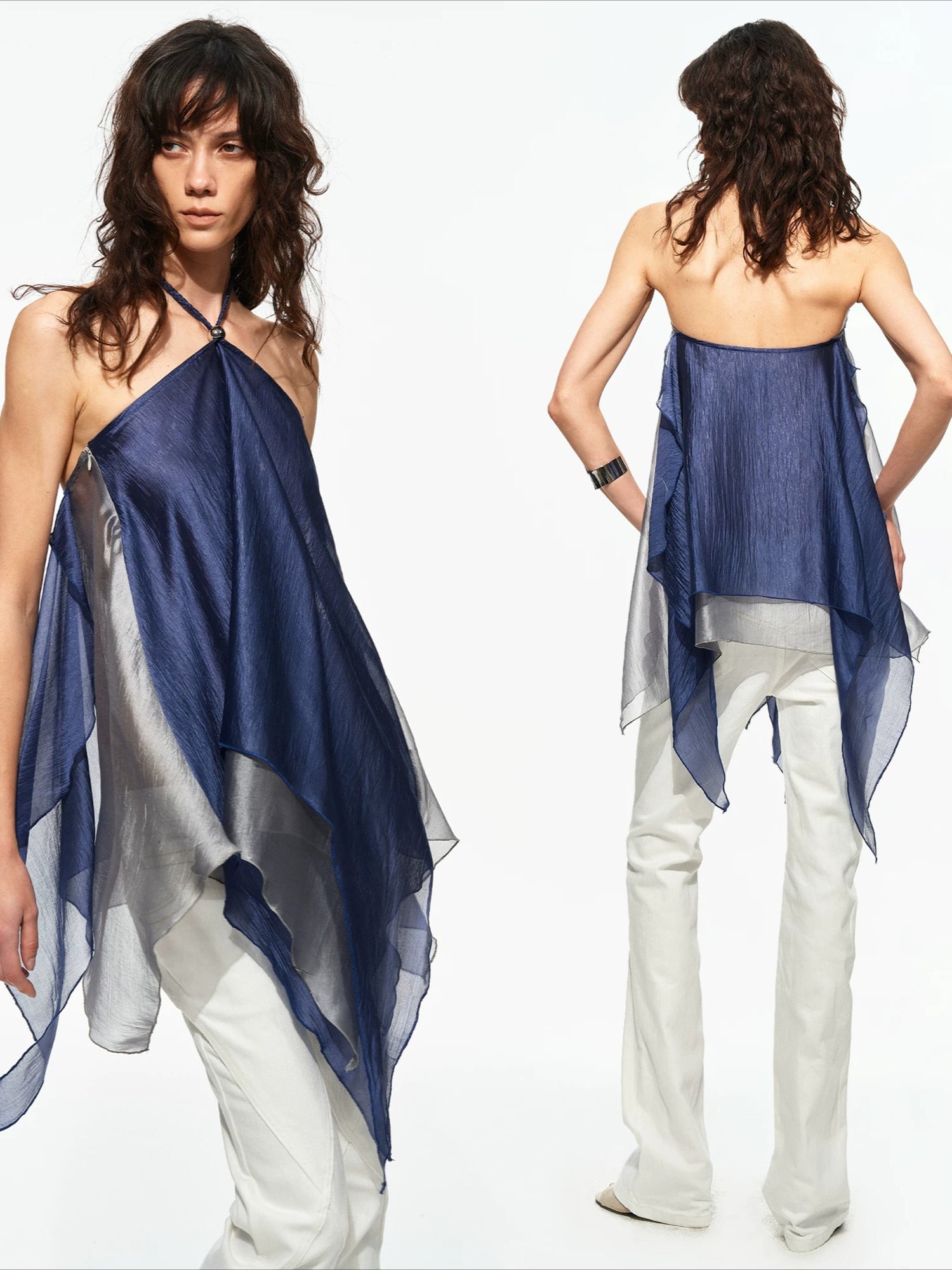 Braided Halter Layer Top