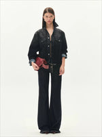 Roscoe Flocked Denim Jacket